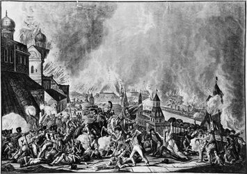 Guerra Napoleónica de 1812, Incendio de Moscú, 15 de septiembre de 1812